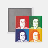 Johann Sebastian Bach Magnet マグネット (正面/裏面)