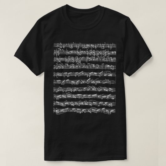 Johann Sebastian Bach Partita d-Minor Chaconne Sol Tシャツ (デザイン正面)