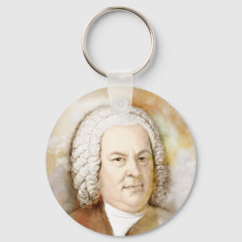 Johann Sebastian Bach Portrait in beige キーホルダー