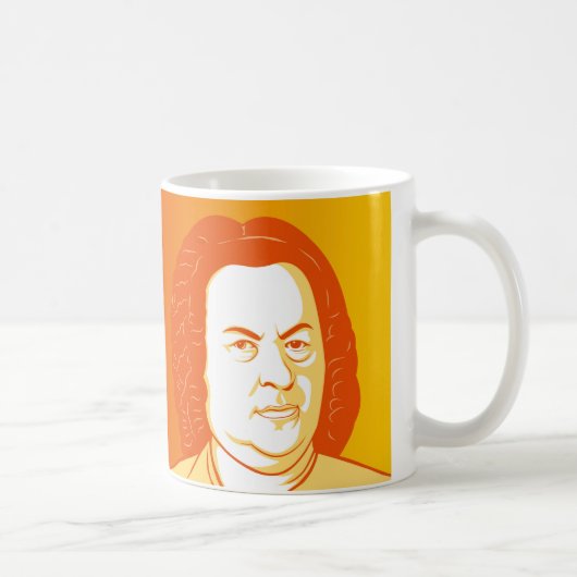 Johann Sebastian Bach Portraits コーヒーマグカップ (右)