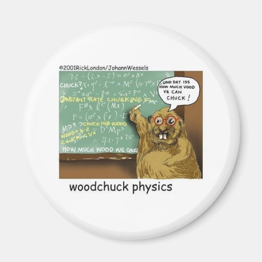 johann_woodchuck マグネット (正面)