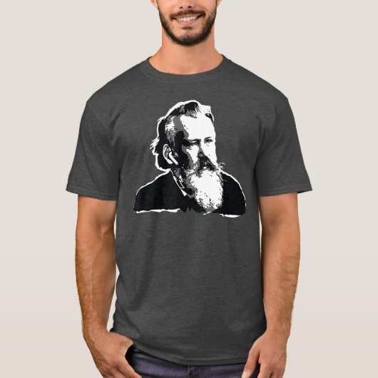 Johannes Brahms Bach Classical Music Composer Tシャツ (正面)