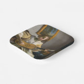 Johannes Vermeer – ギタープレーヤー ペーパープレート (傾斜あり)