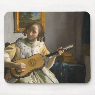 Johannes Vermeer – ギタープレーヤー マウスパッド