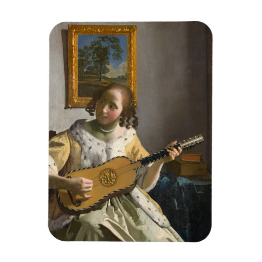 Johannes Vermeer – ギタープレーヤー マグネット (縦)