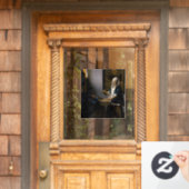 Johannes Vermeer – バランスを保つ女性 ウィンドウサイン (ホームデコレーション)