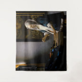 Johannes Vermeer – バランスを保つ女性 タペストリー (正面)