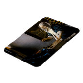 Johannes Vermeer – バランスを保つ女性 マグネット (左側)