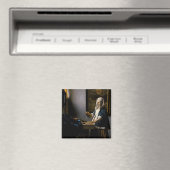 Johannes Vermeer – バランスを保つ女性 マグネット (インサイチュ (食洗機))