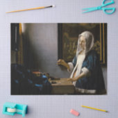 Johannes Vermeer – バランスを保つ女性 薄葉紙 (クラフト)