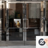 Johannes Vermeer – バージナルに着席した若い女性 ウィンドウサイン (オフィスドア)