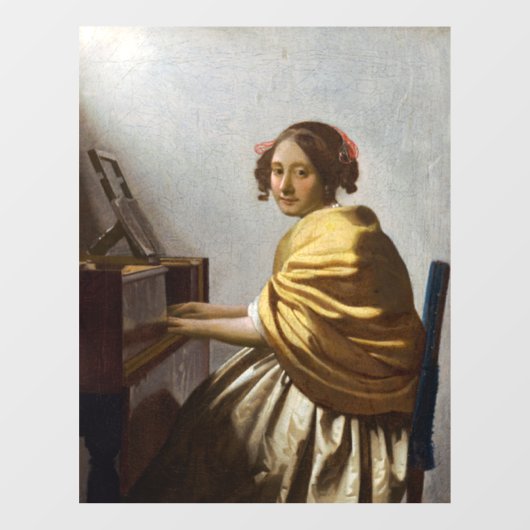 Johannes Vermeer – バージナルに着席した若い女性 ウィンドウサイン (シート)