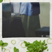 Johannes Vermeer – ブルーの読女性の手紙 キッチンタオル (折り畳み)