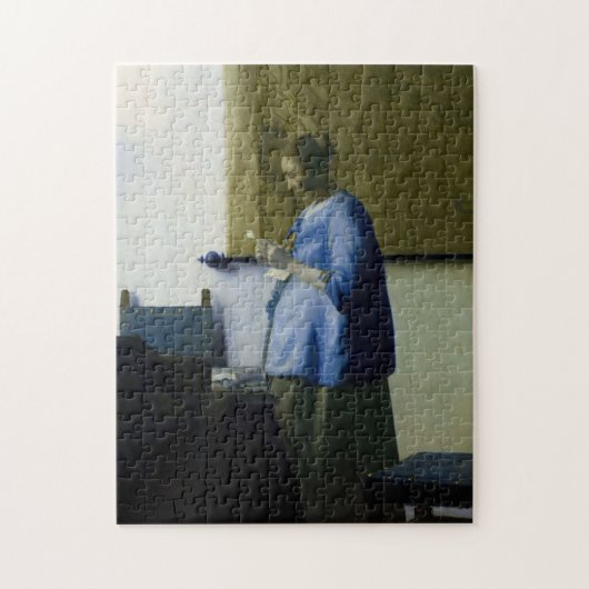 Johannes Vermeer – ブルーの読女性の手紙 ジグソーパズル (縦)