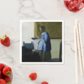 Johannes Vermeer – ブルーの読女性の手紙 スタンダードカクテルナプキン (インサイチュ)