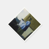 Johannes Vermeer – ブルーの読女性の手紙 スタンダードカクテルナプキン (角)