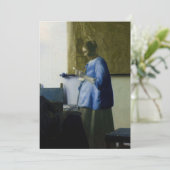 Johannes Vermeer – ブルーの読女性の手紙 招待状 (スタンド正面)