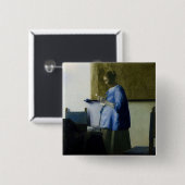 Johannes Vermeer – ブルーの読女性の手紙 缶バッジ (正面&裏面)