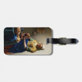 Johannes Vermeer – ミルクメイド – QRコード ラゲッジタグ (裏面横)