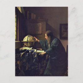 Johannes Vermeer – 天文学者絵画の ポストカード