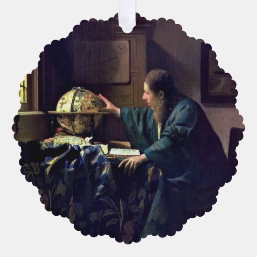 Johannes Vermeer – 天文学者 オーナメントカード (正面)