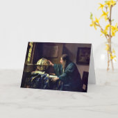 Johannes Vermeer – 天文学者 カード (黄色い花)