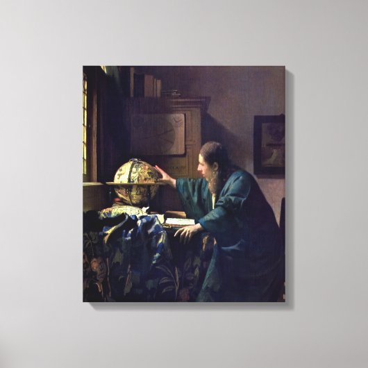 Johannes Vermeer – 天文学者 キャンバスプリント (正面)