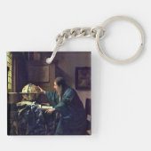 Johannes Vermeer – 天文学者 キーホルダー (裏面)