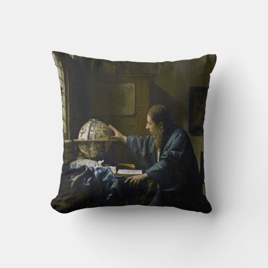 Johannes Vermeer – 天文学者 クッション (正面)