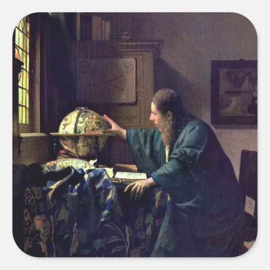 Johannes Vermeer – 天文学者 スクエアシール (正面)