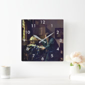Johannes Vermeer – 天文学者 スクエア壁時計 (ホーム)