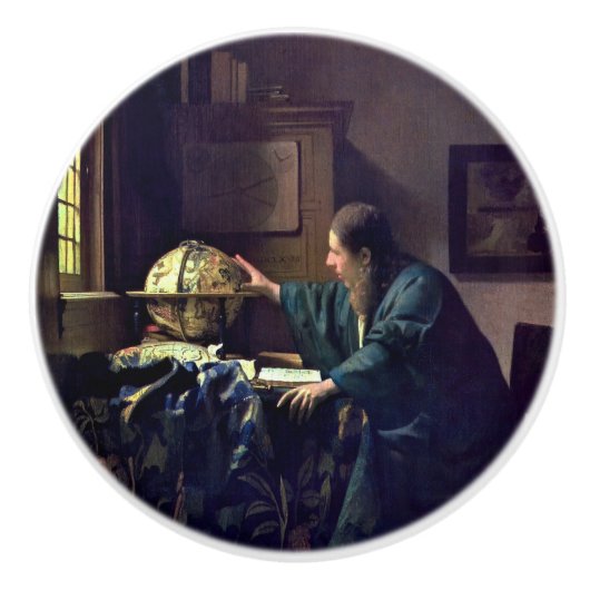 Johannes Vermeer – 天文学者 セラミックノブ (正面)