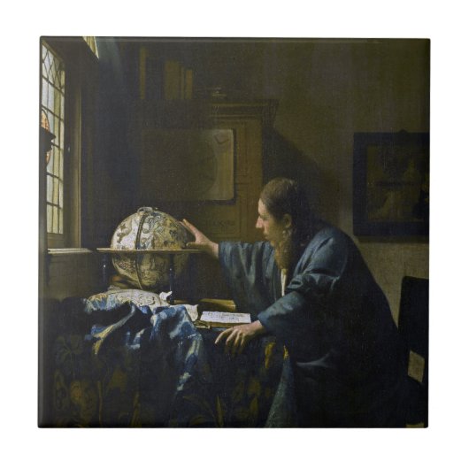 Johannes Vermeer – 天文学者 タイル (正面)