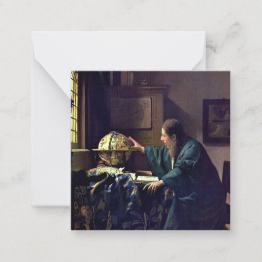 Johannes Vermeer – 天文学者 ノートカード (正面)