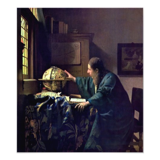 Johannes Vermeer – 天文学者 フォトプリント (正面)