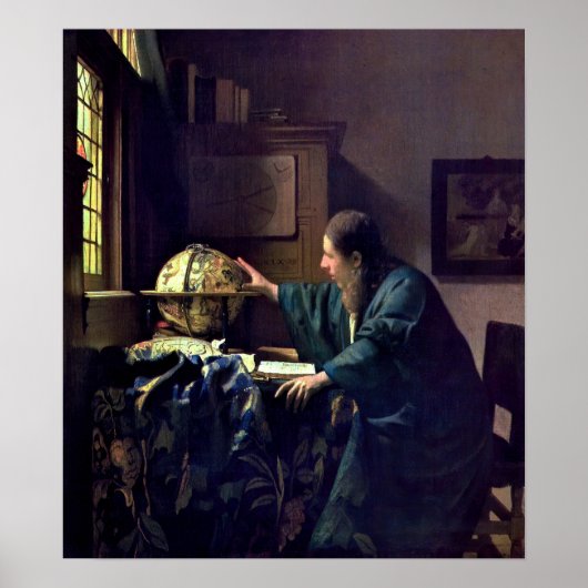 Johannes Vermeer – 天文学者 ポスター (正面)