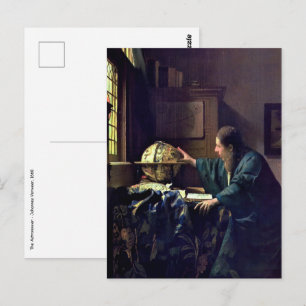Johannes Vermeer – 天文学者 ポストカード