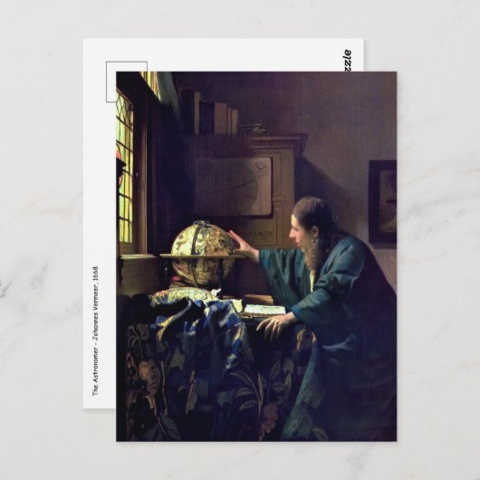 Johannes Vermeer – 天文学者 ポストカード (正面/裏面)