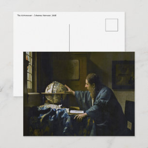Johannes Vermeer – 天文学者 ポストカード