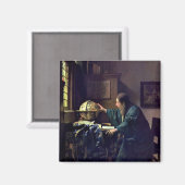 Johannes Vermeer – 天文学者 マグネット (正面/裏面)