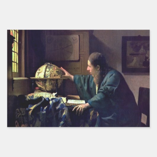 Johannes Vermeer – 天文学者 ラッピングペーパーシート (正面)