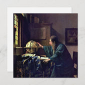 Johannes Vermeer – 天文学者 招待状 (正面/裏面)