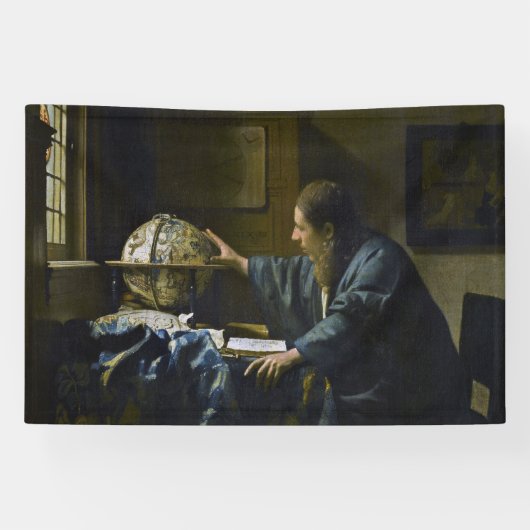 Johannes Vermeer – 天文学者 横断幕 (横)