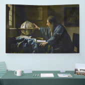 Johannes Vermeer – 天文学者 横断幕 (トレードショー)