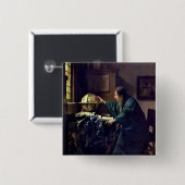 Johannes Vermeer – 天文学者 缶バッジ (正面&裏面)
