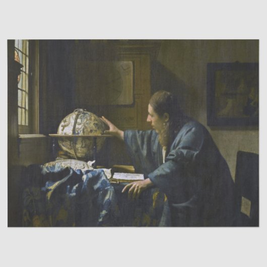 Johannes Vermeer – 天文学者 薄葉紙 (正面)