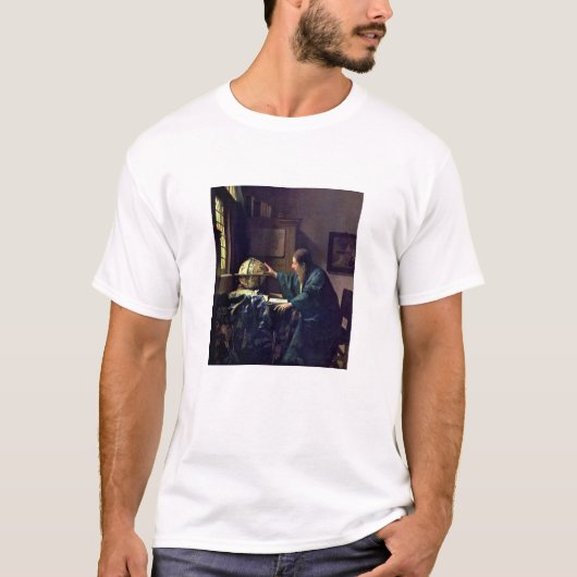 Johannes Vermeer – 天文学者 Tシャツ (正面)
