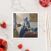 Johannes Vermeer – 水差し女性 スタンダードカクテルナプキン (インサイチュ)
