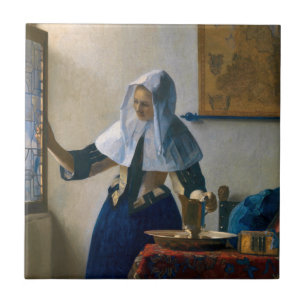Johannes Vermeer – 水差し女性 タイル