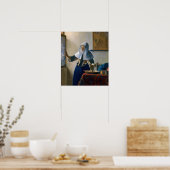 Johannes Vermeer – 水差し女性 ポスター (キッチン)